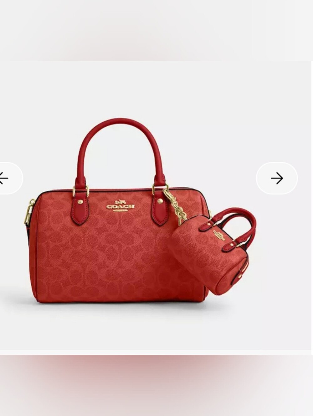 Coach mini ROWAN bag Charm - Picture 8 of 9